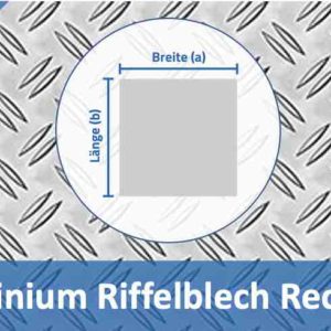 Alu Riffelblech Rechteck