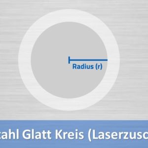 Edelstahl glatt Kreis