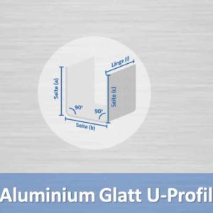 Aluminium glatt U-Profil